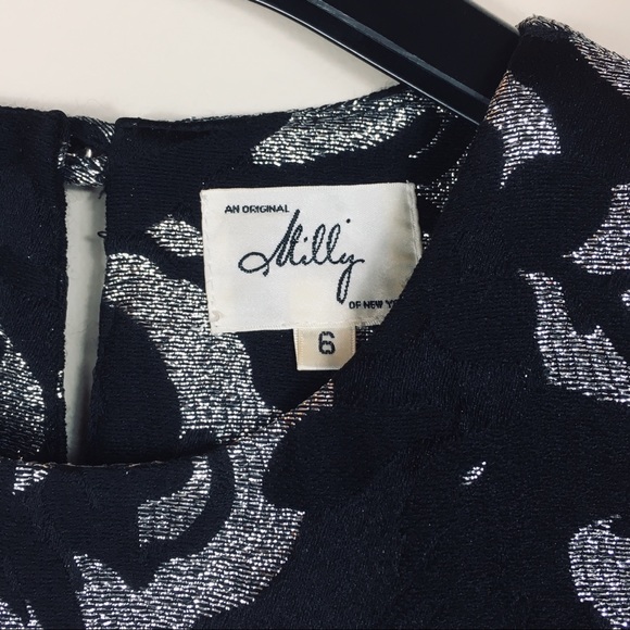 Milly New York Sz 6 Tunic Sleeveless Pockets Bow - Picture 2 of 8